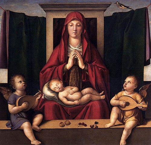 Virgin Adoring the Sleeping Child, 1500, Alvise Vivarini