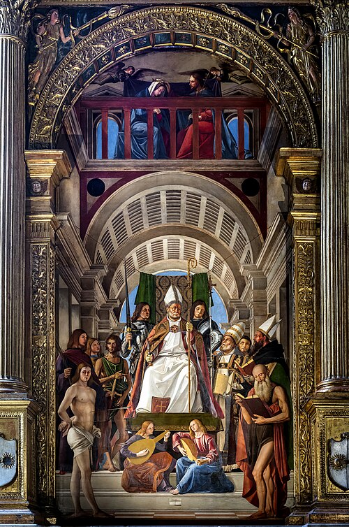 Saint Amroise des milanais, 1503, Alvise Vivarini