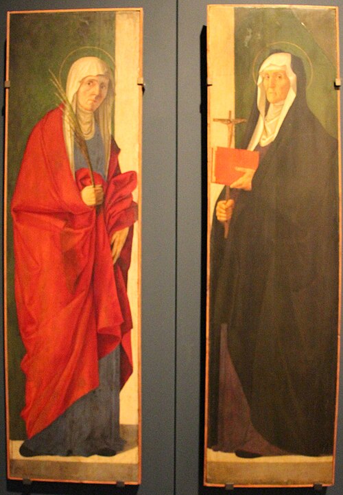 santa martire e santa chiara, , Alvise Vivarini