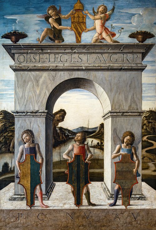 Arc de triomphe du Doge Nicolò Tron, 1470, Alvise Vivarini