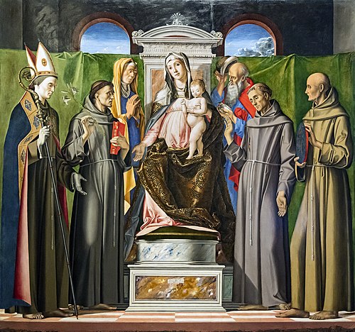 Conversation sacrée, 1480, Alvise Vivarini