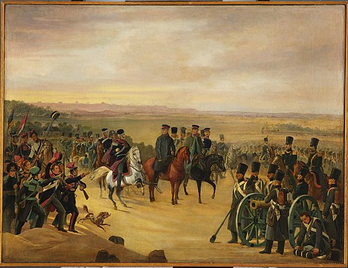 General Józef Chłopicki and Skrzynecki among soldiers, 1837, Janvier Suchodolski