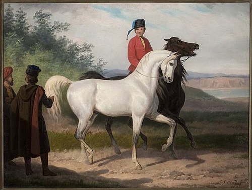 Purchase of an Arab horse, 1867, Janvier Suchodolski