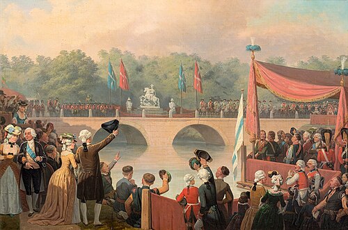 Odsłonięcie pomnika Jana III Sobieskiego w Łazienkach w rocznicę Wiktorii Wiedeńskiej, 1869, Janvier Suchodolski