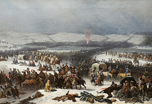 The Grande Armée Crossing the Berezina., 1859, Janvier Suchodolski