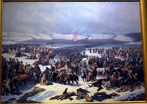 The Grande Armée Crossing the Berezina., 1866, Janvier Suchodolski