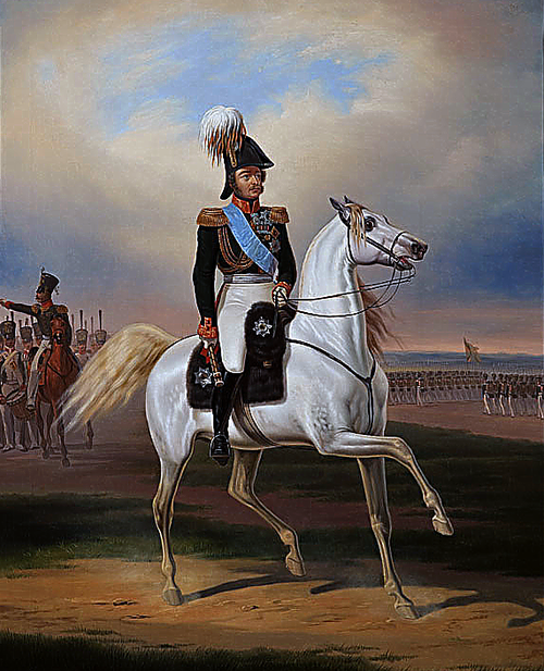 Equestrian portrait of Mr. Paskiewicz, 1841, Janvier Suchodolski
