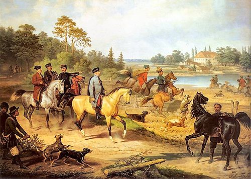 Deer hunt, 1862, Janvier Suchodolski