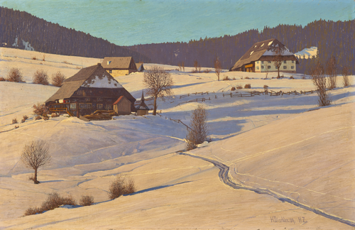 Hiver en Forêt-Noire, 1909, Hermann Dischler