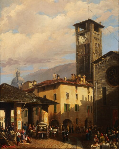Vecchio mercato del grano in Piazza San Fedele, , Francesco Capiaghi