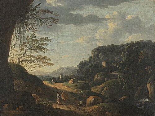 Landschaft mit Staffage, , Johann Franciscus Ermels