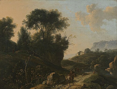 Italienische Landschaft, 1667, Johann Franciscus Ermels