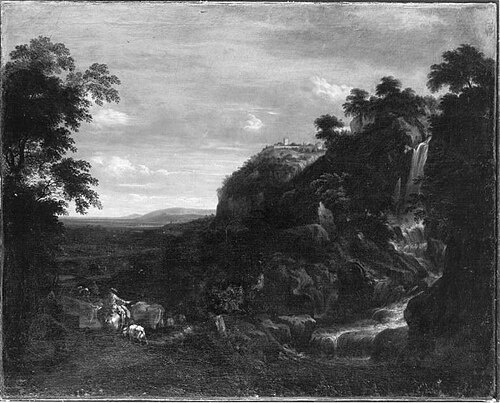 Landschaft mit Wasserfall, 1667, Johann Franciscus Ermels
