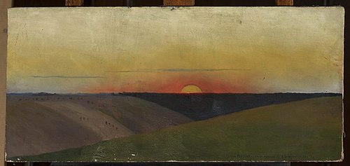 Landscape – Sunset, 1903, Roman Szwoynicki
