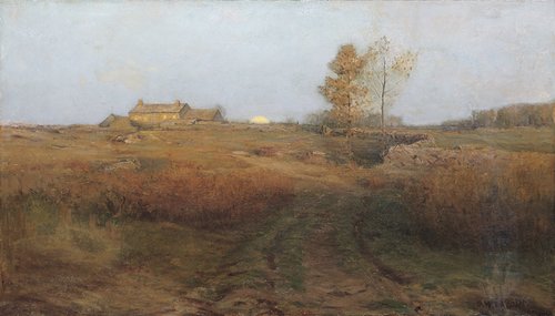 Moonrise Near the Shore, 1887, Dwight William Tryon