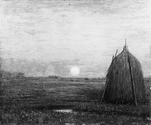 Moonrise at Sunset, 1890, Dwight William Tryon