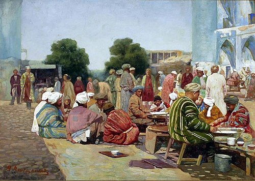 Bazaar, 1870, Vasily Vereshchagin