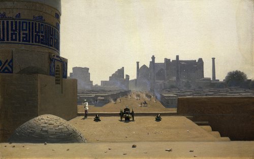 Main Street in Samarkand, from the height of the citadel in the early morning, 1869, Vasily Vereshchagin