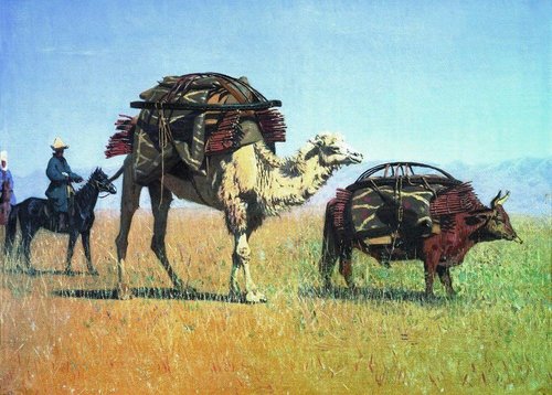 Kyrgyz migrations, 1869, Vasily Vereshchagin