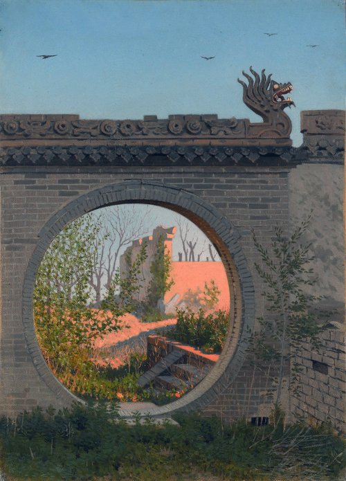A Garden gate in Chuguchak, 1869, Vassili Verechtchaguine