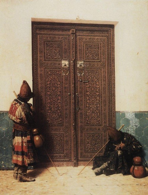 At the Door of a Mosque, 1873, Vassili Verechtchaguine