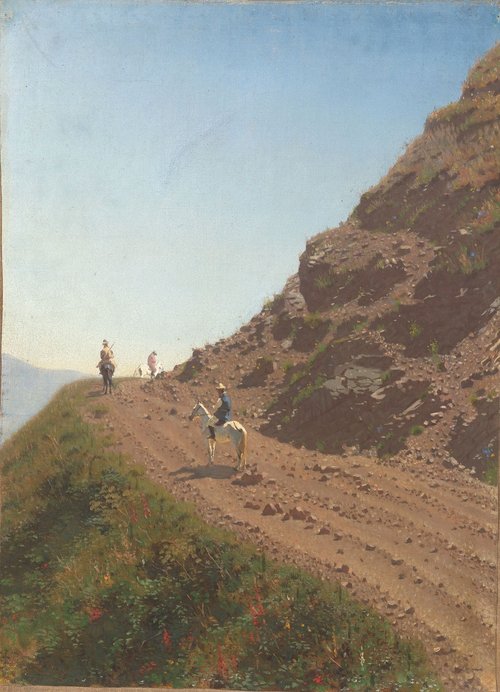 Nomadic road in the Alatau Mountains, 1869, Vassili Verechtchaguine