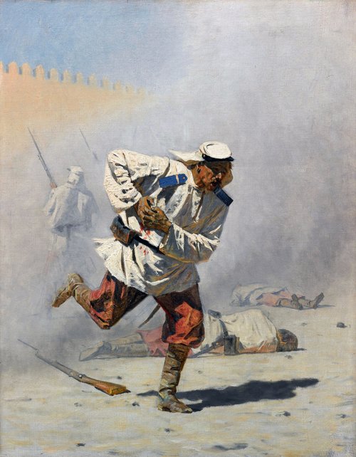 Blessé mortellement, 1873, Vassili Verechtchaguine