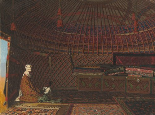 Inside the Tent of a Rich Kirghiz, 1869, Vassili Verechtchaguine