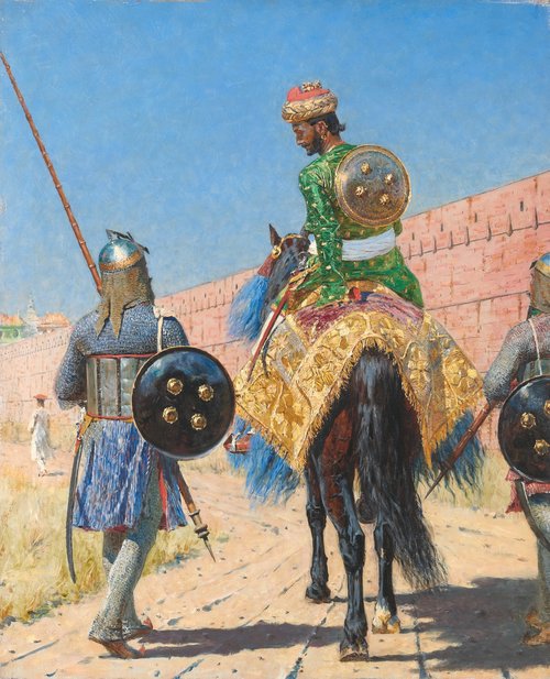 Mounted Warrior in Jaipur, 1881, Vassili Verechtchaguine