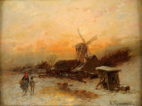 Ein Wintertag geht zu Ende., 1933, Désiré Thomassin