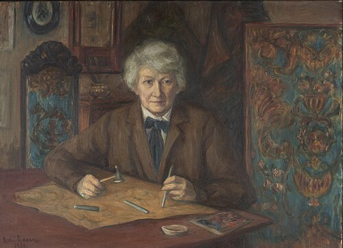Portrait of Fredrikke Schmedling, 1930, Astri Aasen