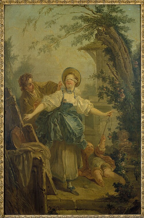 Le colin-maillard, , Jean-Honoré Fragonard