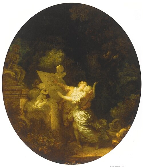 Le serment d'amour, 1780, Jean-Honoré Fragonard