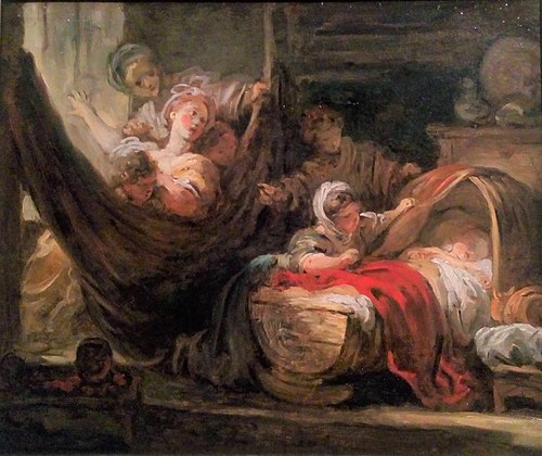 Le Berceau, 1760, Jean-Honoré Fragonard
