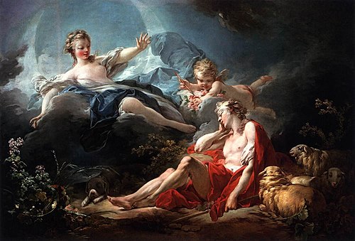 Diana and Endymion, 1753, Jean-Honoré Fragonard