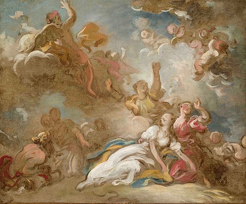 La mort de Cléopâtre, 1763, Jean-Honoré Fragonard