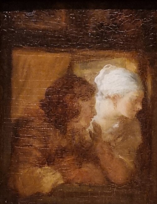 Jeune couple à la fenêtre, 1775, Jean-Honoré Fragonard