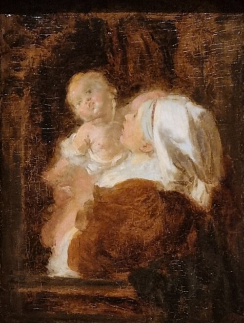 Jeune femme et enfant, 1775, Jean-Honoré Fragonard