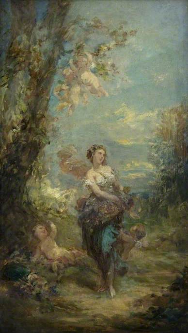 Spring, 1800, Jean-Honoré Fragonard