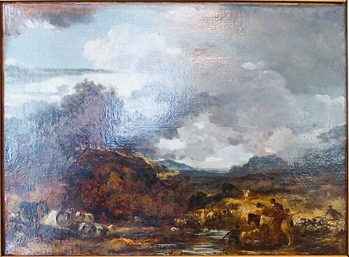 Paysage (le Gué), 1800, Jean-Honoré Fragonard