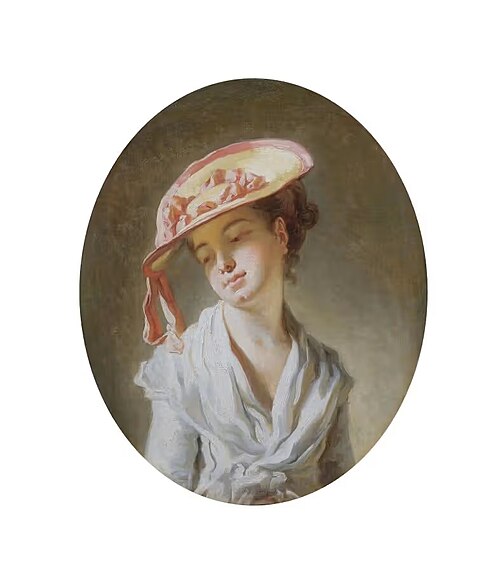 Jeune Fille au chapeau, 1770, Jean-Honoré Fragonard