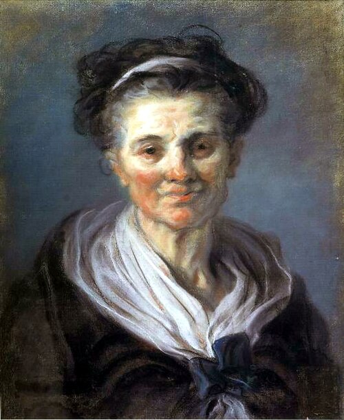Portrait d'une femme âgée, , Jean-Honoré Fragonard