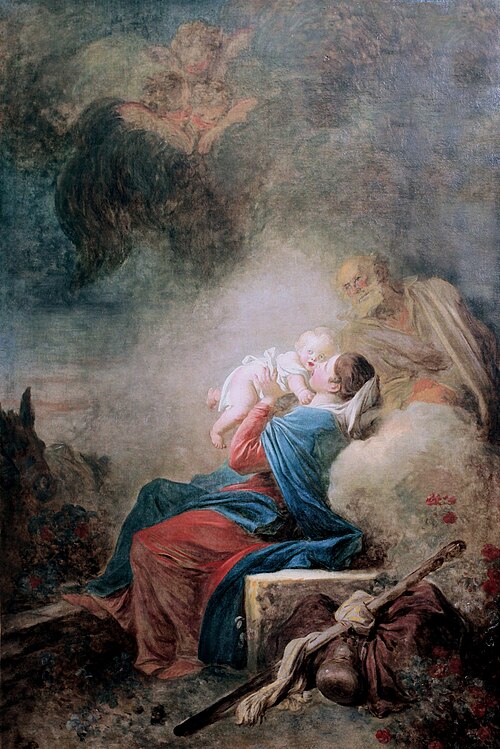 Le Repos de la Sainte Famille, 1777, Jean-Honoré Fragonard