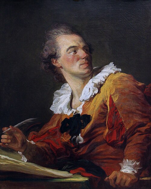 Presumed portrait of Louis-François Prault, formerly known as 'The Inspiration', 1769, Jean-Honoré Fragonard