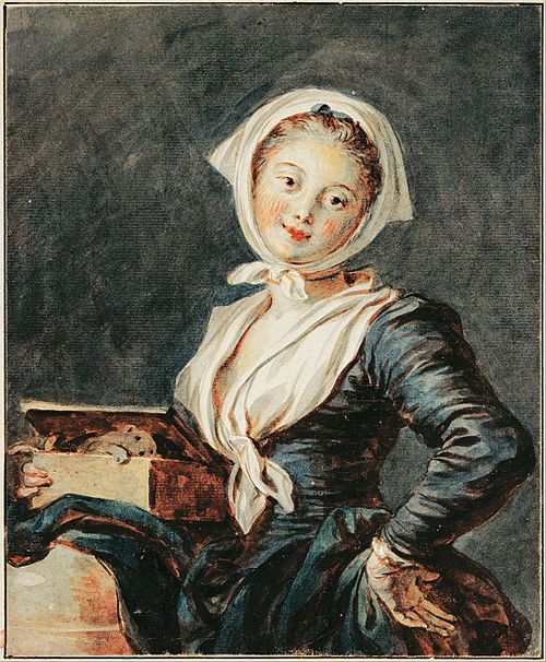 The Girl with the Marmot, 1700, Jean-Honoré Fragonard