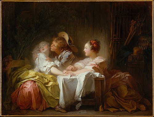 L’Enjeu perdu ou le Baiser gagné, 1760, Jean-Honoré Fragonard