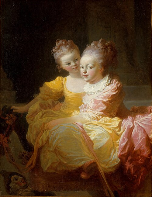 Les Deux Sœurs, 1769, Jean-Honoré Fragonard
