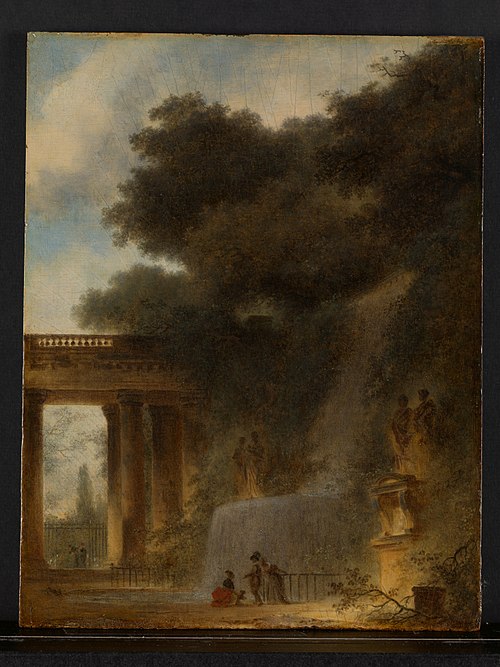 The Cascade, 1775, Jean-Honoré Fragonard