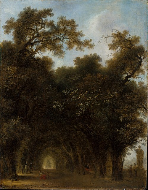 A Shaded Avenue, 1775, Jean-Honoré Fragonard
