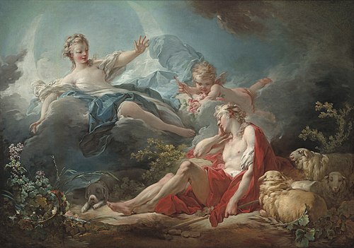 Diana and Endymion, 1753, Jean-Honoré Fragonard